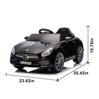 Licensed Mercedes Benz Cls 350,12V Kids Ride On Toy Car W Parents Control,2Wd,Four Wheel Suspension,Music,Bluetooth,Led Light,Usb,Power Display,Volume Adjustment,Speeds 1.24 3.11Mph For Kids Aged 2 4. Black 50 99 Lbs Polypropylene