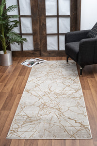 Elegance Gc Cnc6004 Gold 5 Ft. 3 In. X 7 Ft. 3 In. Area Rug Beige Polyester