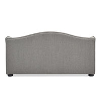 Robin 35" Tufted Wingback Pet Sofa Bed, Medium, Uptown Gray Stain Resistant High Performance Polyester Gray Foam Polyester