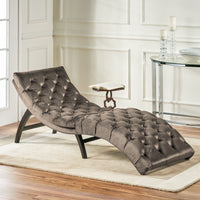 Chaise Lounge Grey Altay Velvet