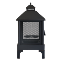 Xot036 Garden Metal Outdoor Heating Furnace For Backyard Fir Pit Black Garden & Outdoor Metal