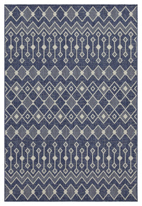 Sunshine Gc Har2019 Blue 7 Ft. 10 In. X 10 Ft. 3 In. Indoor Outdoor Area Rug Blue Polyester Polypropylene