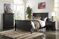 Modern 1Pc Eastern King Size Bed Bedroom Furniture Sleigh Design Headboard Footboard Plywood 1Pc Bedframe Box Spring Required King Black Wood Bedroom Contemporary,Modern,Transitional,Ultra Modern