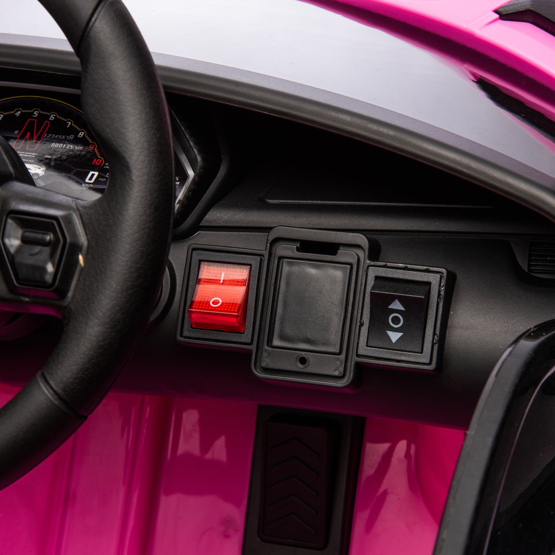 12V Kids Ride On Car W Parents Remote Control,Licensed Lamborghini Aventador Xago,Hydraulic Pressure Door,Slow Start,Early Education,Bluetooth,Adjustable Volume,Mp3,Usb,Led Lights For Kids Aged 3 8. Pink 50 99 Lbs Polypropylene