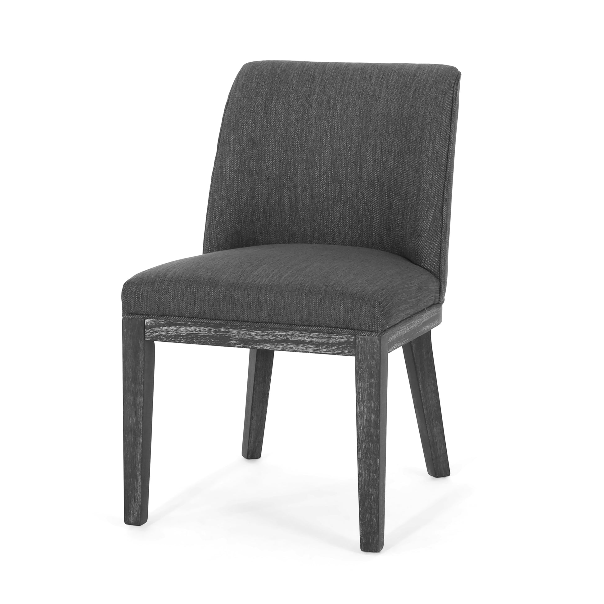 Dining Chair Mp2 Set Of 2 Charcoal Fabric