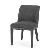 Dining Chair Mp2 Set Of 2 Charcoal Fabric