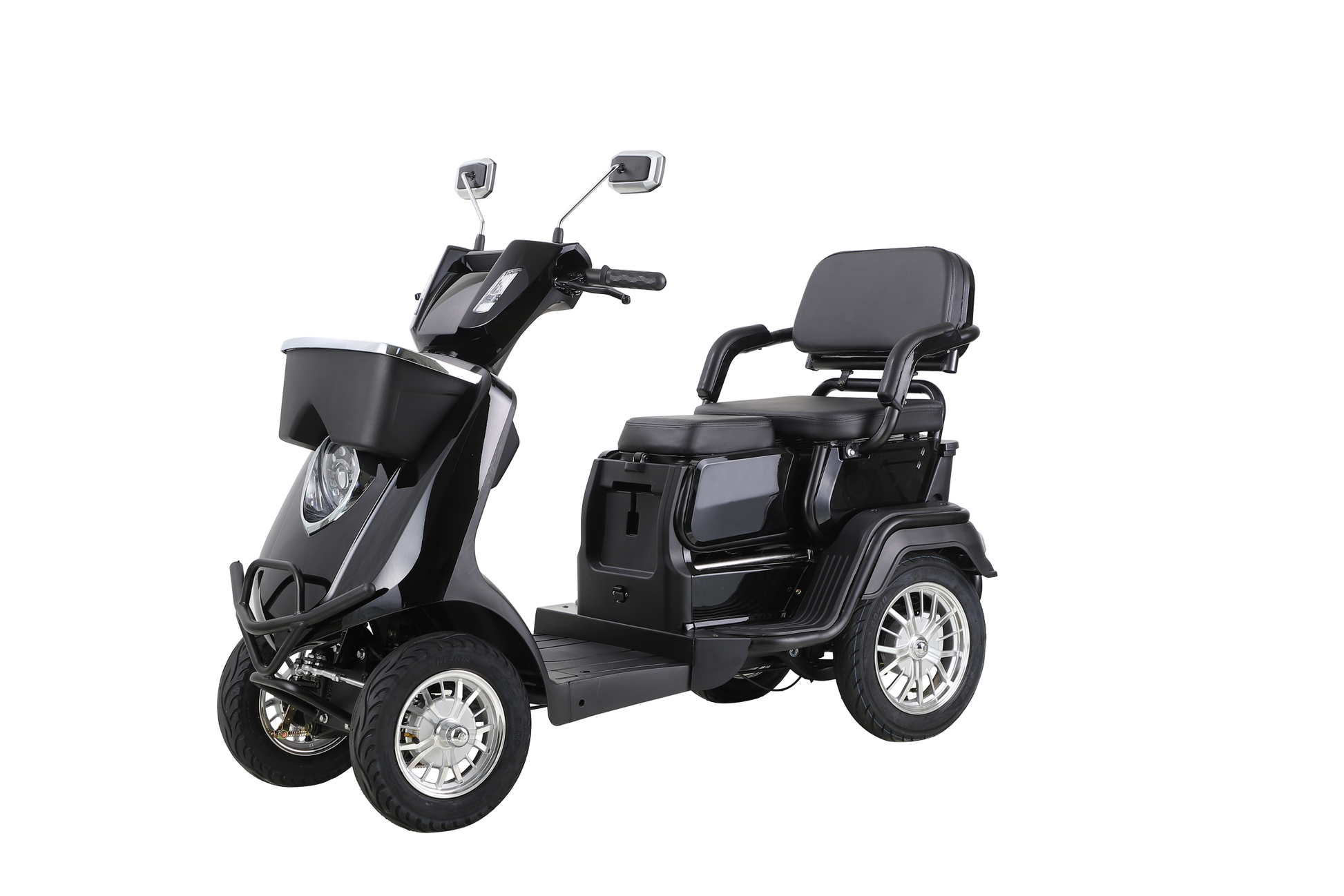 Heavy Duty 4 Wheel Mobility Scooters For Seniors & Adults 500Lbs Capacity Black Abs Pc