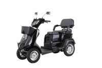 Heavy Duty 4 Wheel Mobility Scooters For Seniors & Adults 500Lbs Capacity Black Abs Pc