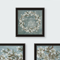 "Pray More, Worry Less" Framed Wall Art For Living Room, Wall Art Print For Home Decor, Bedroom Wall Art By Cindy Jacobs Multicolor Wood Paper