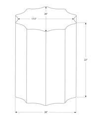 Accent Table, Drum, Side, End, Nightstand, Lamp, Living Room, Bedroom, Copper Metal, Contemporary, Modern Copper Metal