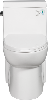 1.28 Gpf One Piece Toilet Single Flushwater Saving Elongated Comfort Height Floor Mounted, Soft Closing Seat, 1000 Gram Map Flushing Score Toilet, Gloss White 23T03 Gw White Ceramic