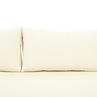 Claremont 3 Seater Daybed Beige Teak Wood Waterproof Fabric