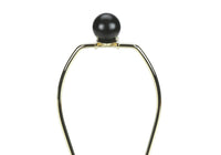 Lighting, 22"H, Table Lamp, Black Ceramic, Ivory Cream Shade, Transitional Black Ceramic