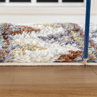 Loft Shag Gc Czy1008 Multi 7 Ft. 10 In. X 9 Ft. 10 In. Shaggy Area Rug Ivory Polyester