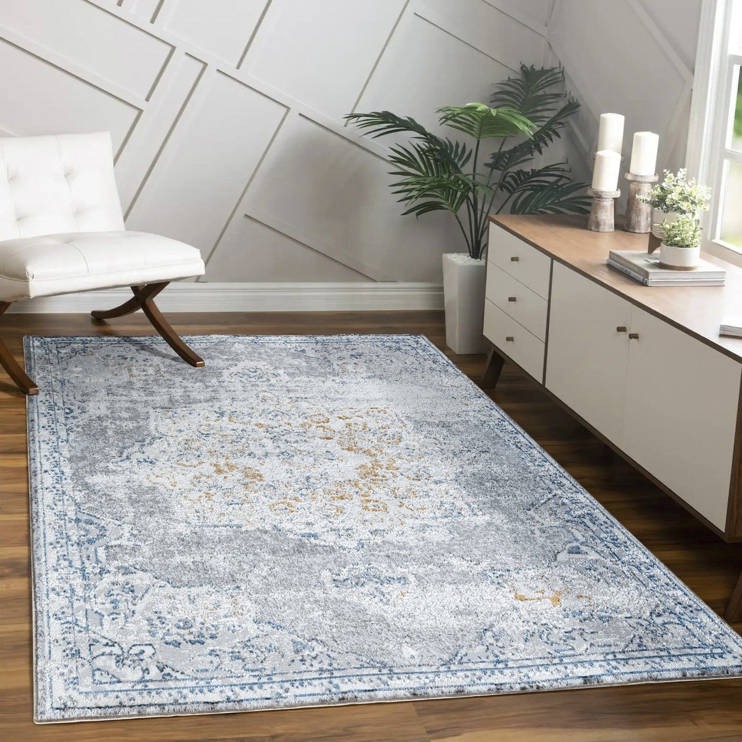 Legacy Gc Cam8003 Multi 2 Ft. 7 In. X 7 Ft. Area Rug White Polyester