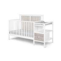 Connelly 4 In 1 Crib And Changer Combo White Rockport Gray White Gray Wood