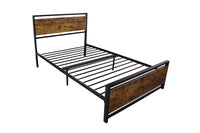 Twin Size Metal Bed Sturdy System Metal Bed Frame,Modern Style And Comfort To Any Bedroom,Black Twin Black Metal