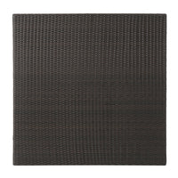 Puerta 48In Square Dining Table Dark Brown Rattan