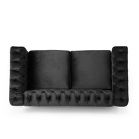Seat Black Velvet 2 Seat
