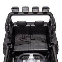 24V Kids Ride On Car W Parents Remote Control,400W Motor,Four Wheel Suspension,Adjustable Speed,Usb,Mp3,Music,Bluetooth,Large Display Screen,Power Display,Portable Handle,Safety Belt For Kids Aged 3 . Black 50 99 Lbs Polypropylene