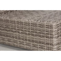 Elegant Fully Assembled 66'' Wide Outdoor Wicker Loveseat With Plush Cushions Perfect For Cozy Gatherings Grey,Grey Mix Wicker