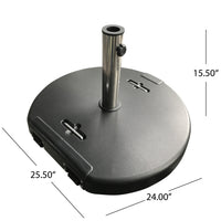 Mota Umbrella Base Round 132 Lbs Black Concrete