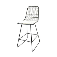 Niez Counter Stool Black Ivory Iron