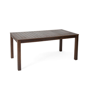 Manila 69'' Table Dark Brown Garden & Outdoor Wood