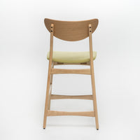 Counter Height Chair Set Of 2 Green Fabric