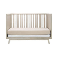 Prague Toddler Rail In Cotton Grey Natural Wood Wash Wood