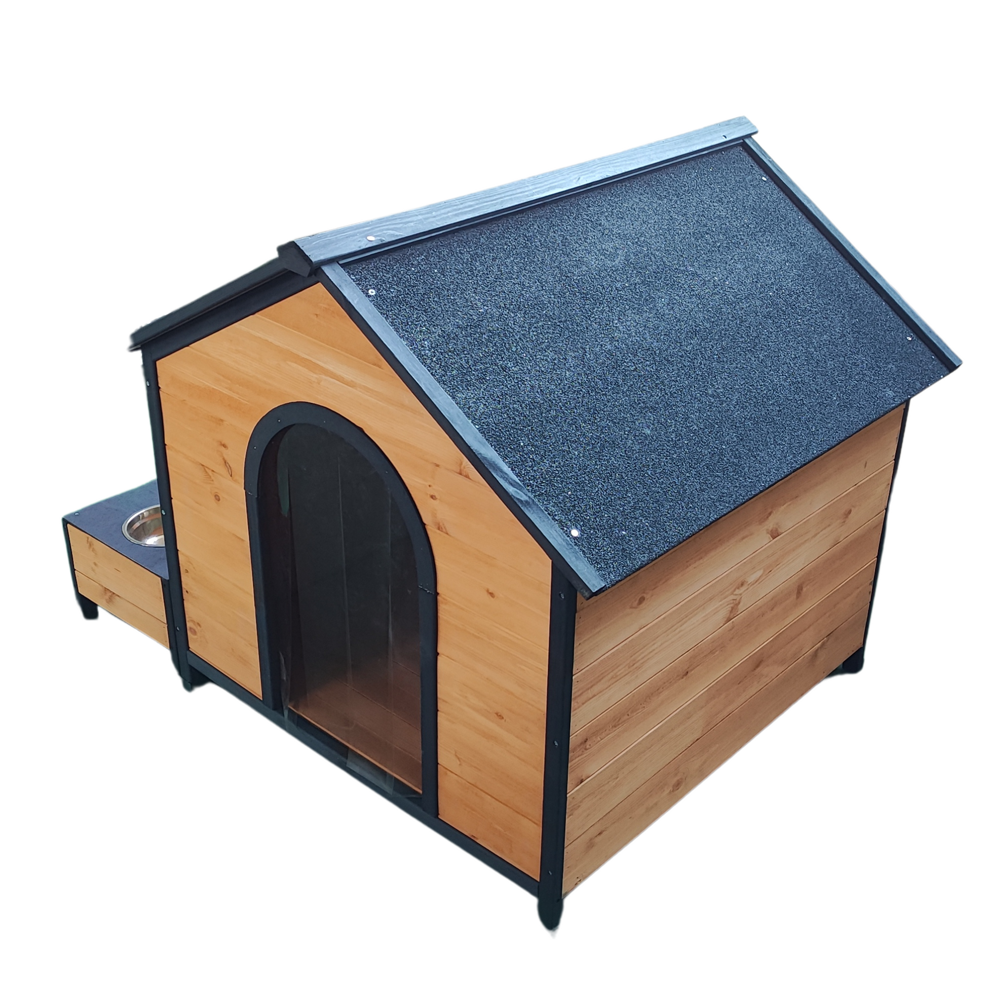 Xpt088 Wearable And Strong Dog House For Playground Natural Solid Wood