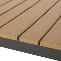 Outdoor Dining Table, Gray Natural Natural Grey Wood