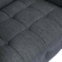 3 Seater Sofa Charcoal Fabric