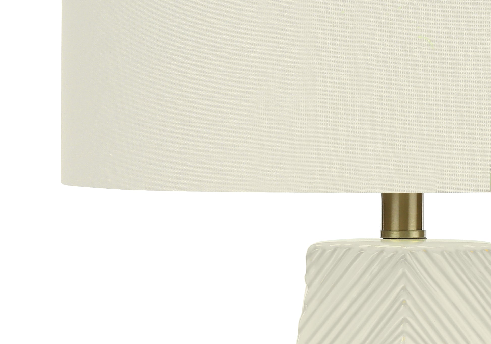 Lighting, 29"H, Table Lamp, White Ceramic, Ivory Cream Shade, Contemporary White Ceramic