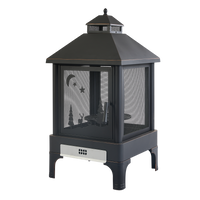 Xot036 Garden Metal Outdoor Heating Furnace For Backyard Fir Pit Black Garden & Outdoor Metal