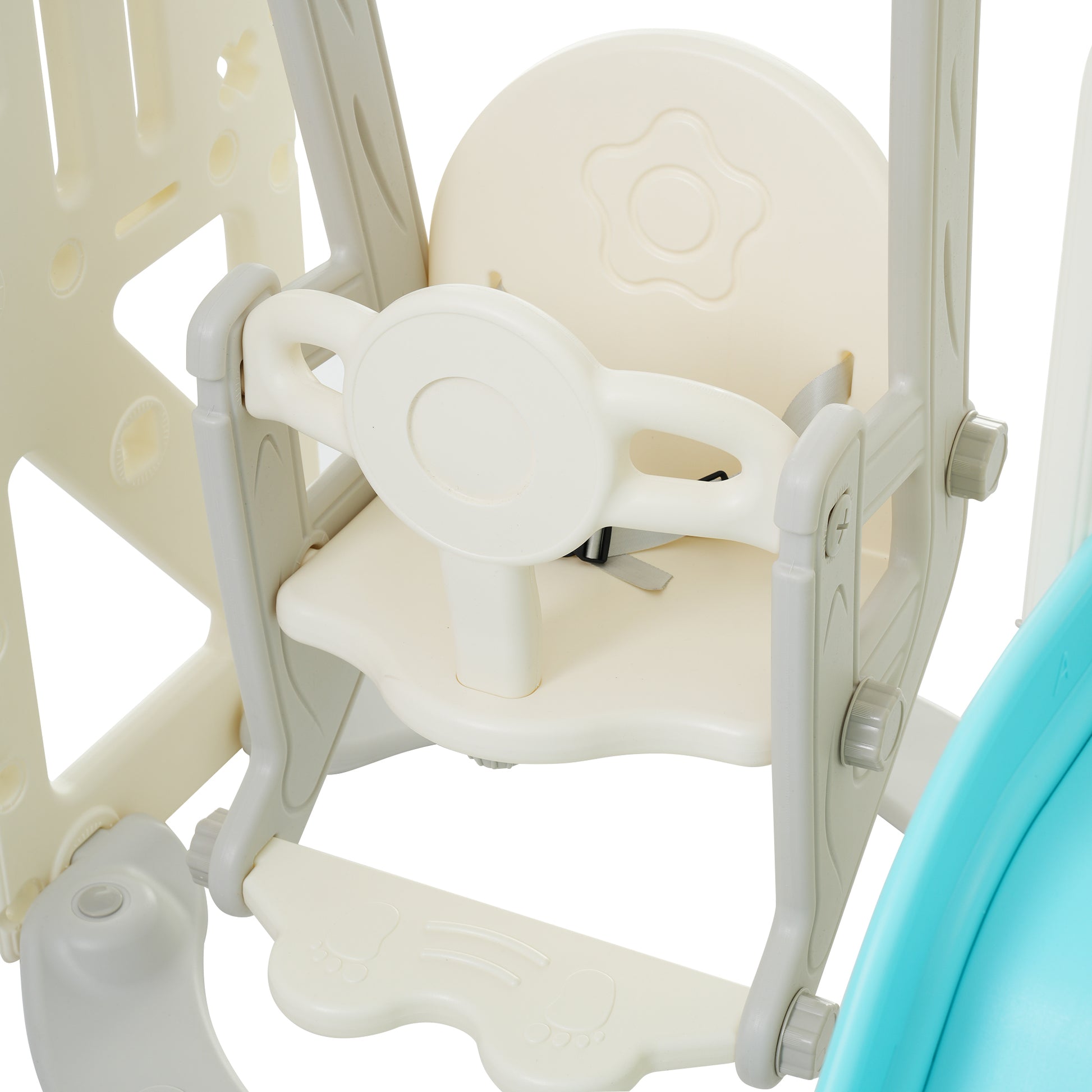 Toddler Slide And Swing Set 10 In 1, Kids Slide For Toddler Age 1 3 With Basketball Hoop, Kids Slide Playset Structure,Arch Tunnel And Telescope, Toy Storage Organizer For Toddlers Blue 50 99 Lbs Cute 1 To 2 Years Hdpe Indoor & Outdoor Use