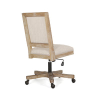 Swivel&Lift Office Chair Beige Natural Fabric