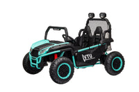 24 Volt Ride On Toys With Remote, Metal Frame Electric Powered Off Road Utv With 2 Xl Seater, 4X200W 5Mph Max, 4Wd 2Wd Switchable, 3 Speeds, Bluetooth, Storage,Green Green Abs