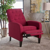 Recliner Red Fabric