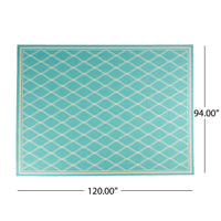 5092G 7'10"X10' Rug Teal Polypropylene