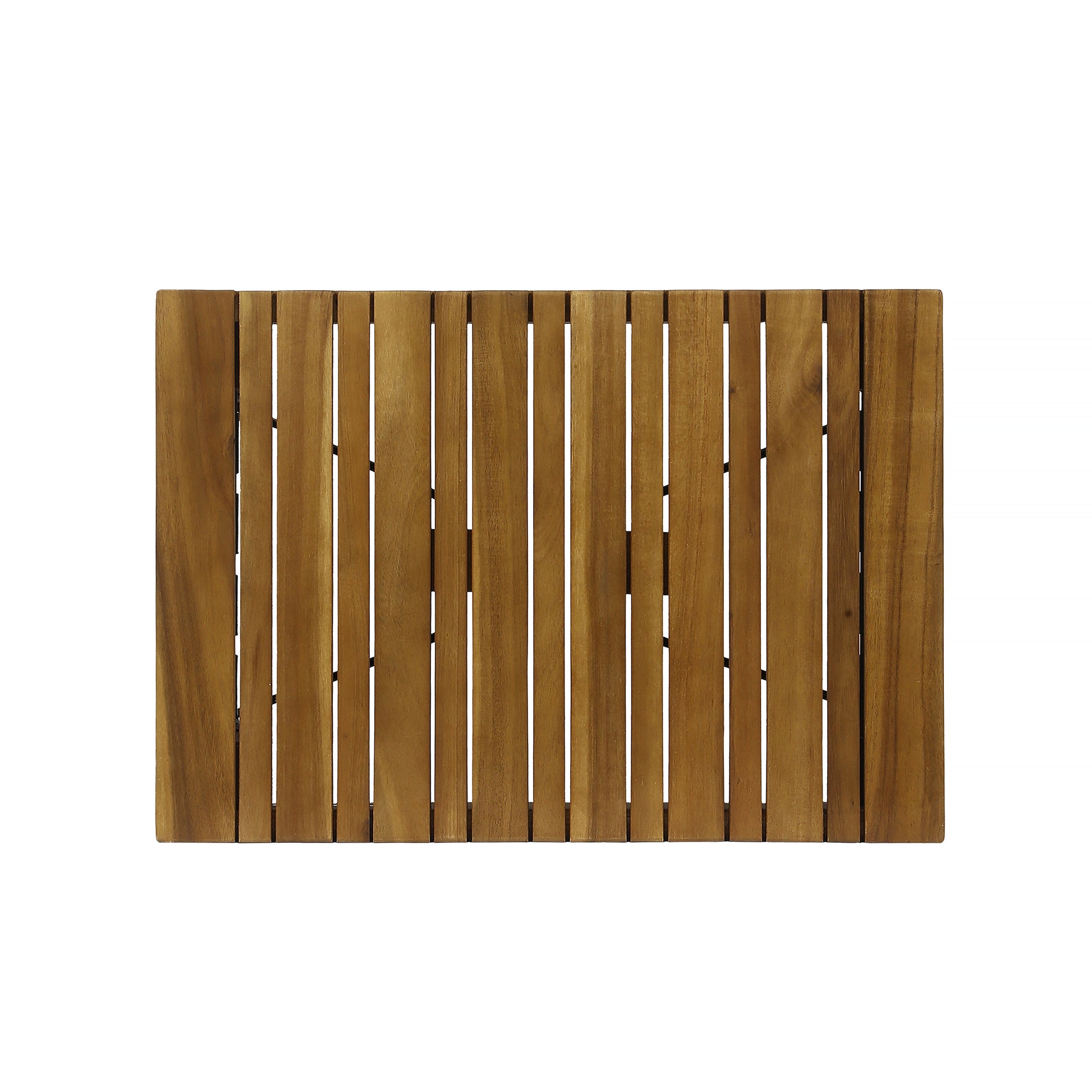 Huntsville Foldable Side Table Black Brown Acacia Wood