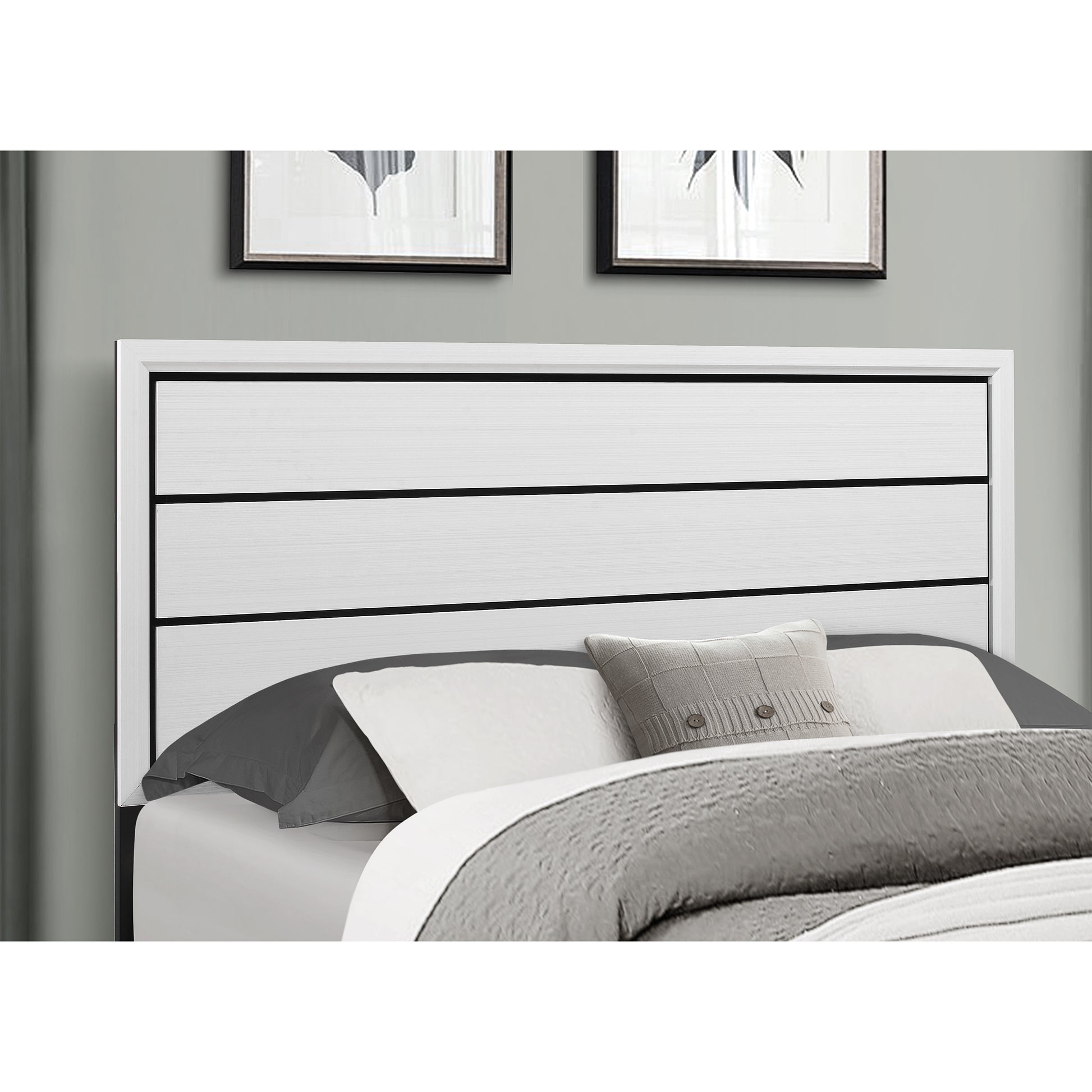 Mirage White King Bed White Rubber Wood