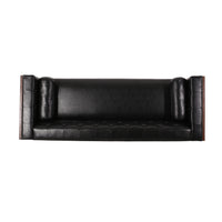 3 Seater Sofa Black Pu