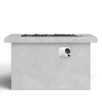 24'' H Concrete Propane Natural Gas Outdoor Fire Pit Table Gray Garden & Outdoor Modern Stone Concrete
