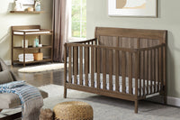 Shailee Changing Table Brown Brown Stone Brown Wood