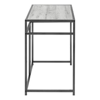 Computer Desk, Home Office, Laptop, Storage Drawer, 42"L, Work, Grey Laminate, Black Metal, Contemporary, Modern Grey Mdf