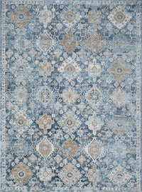 Noble Gc Gen7005 Blue 2 Ft. 7 In. X 7 Ft. 3 In. Area Rug Navy Polyester