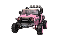 24V 9Ah Ride On Toy For Big Kids, 2 Seater Powered Ride On Truck Car With Remote,Pink Pink Abs