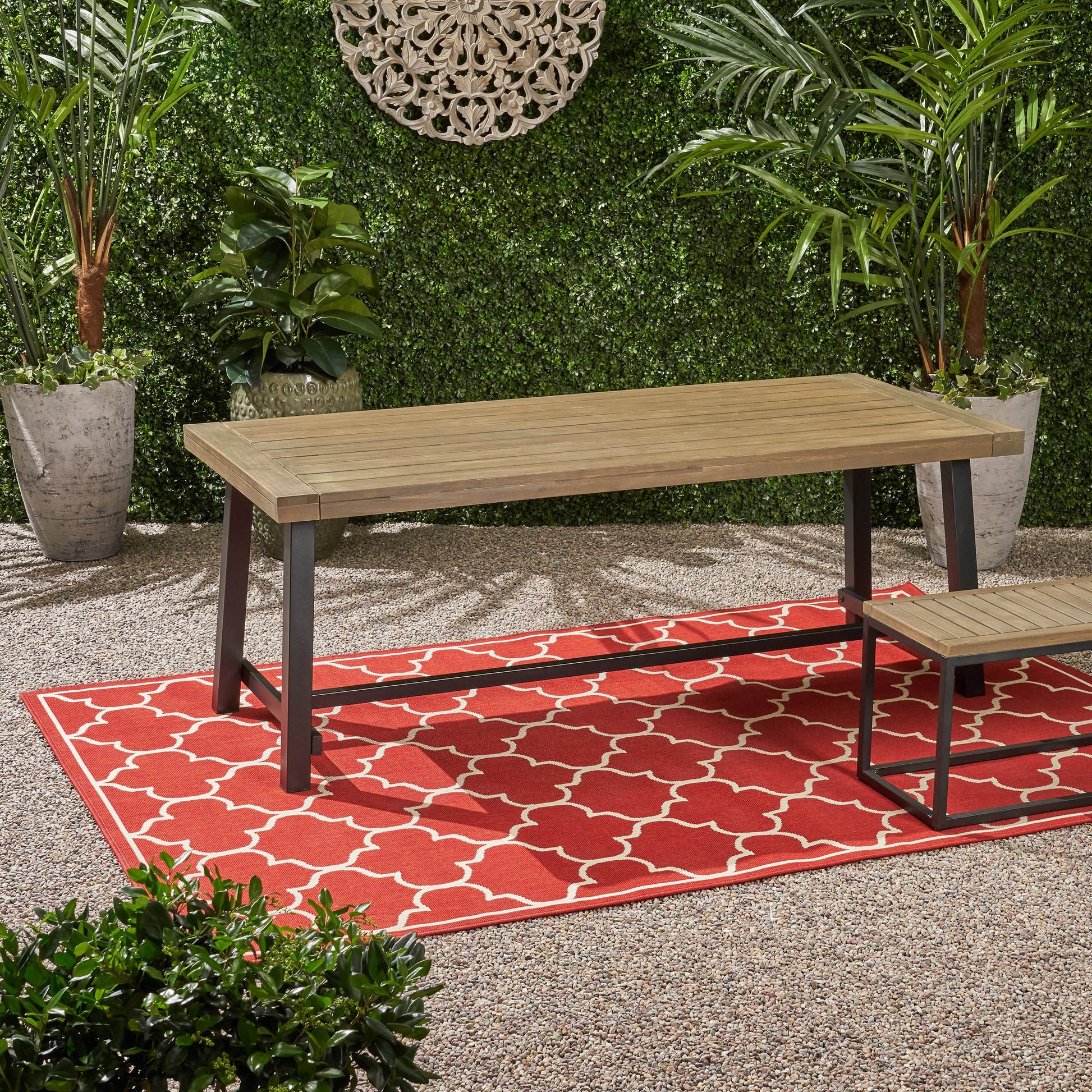 Carlisle 79 Grey Black Acacia Wood