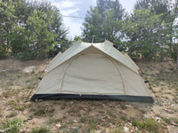 Camping Dome Tent Is Suitable For 2 3 People, Waterproof, Spacious, Portable Backpack Tent, Suitable For Outdoor Camping Hiking Ivory Casual Oxford Fabric